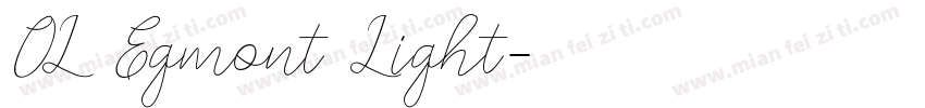 OL Egmont Light字体转换